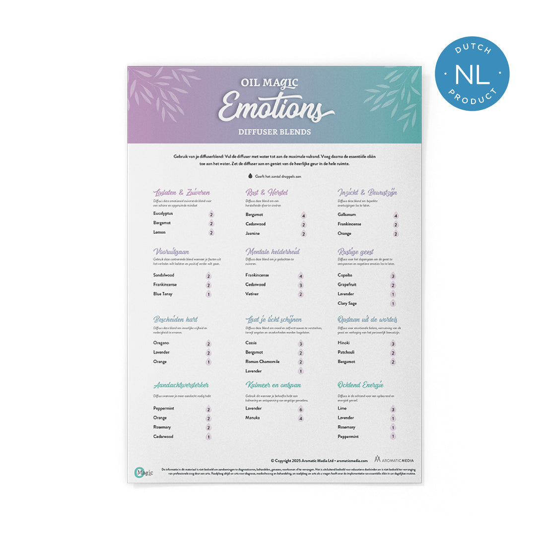 Oil Magic Emotions Diffuser Recipe Download - DUTCH