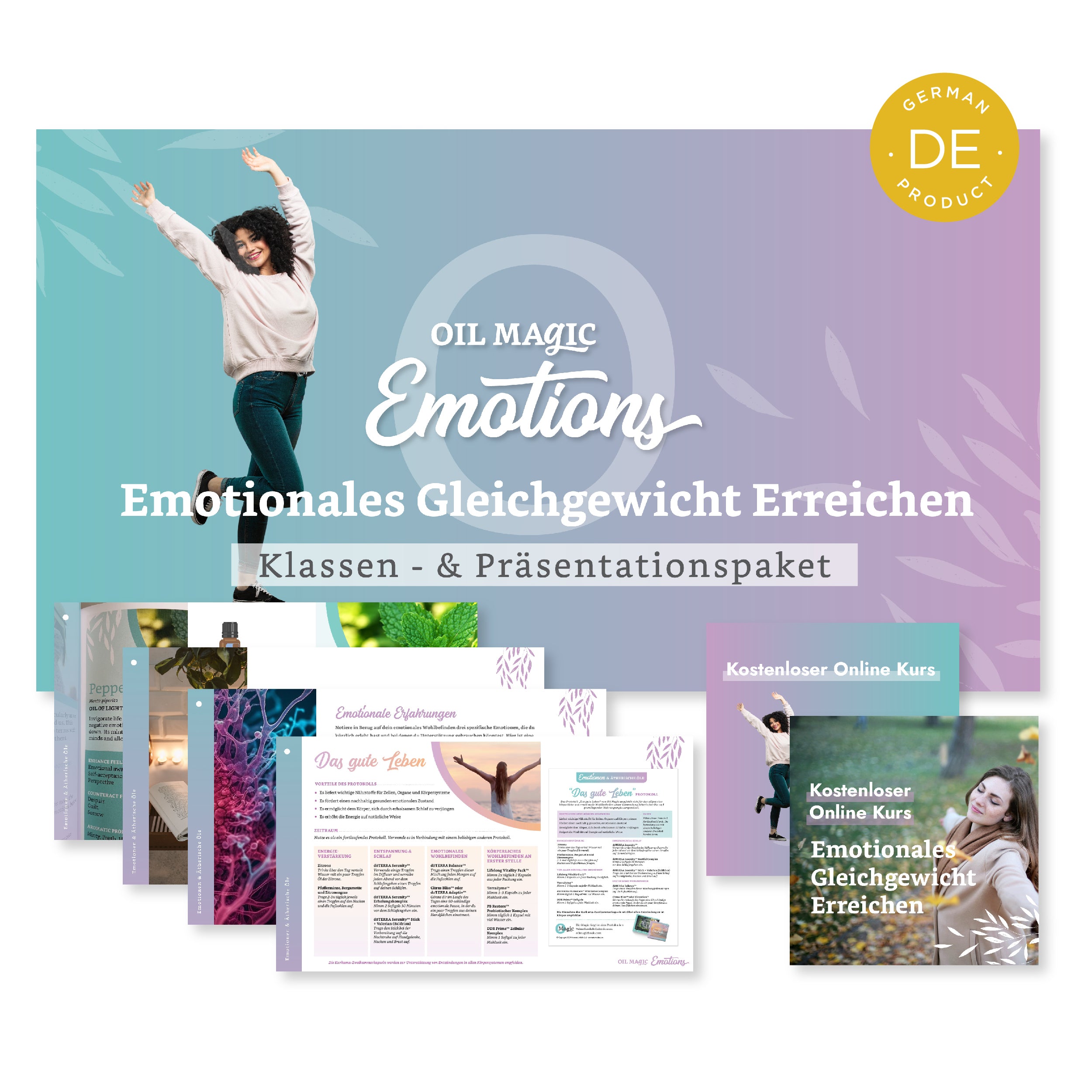 Achieving Emotional Balance : Presentation &amp; Class Pack - GERMAN